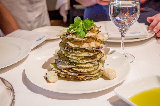 The windmill of zucchini and eggplant at Milos.
