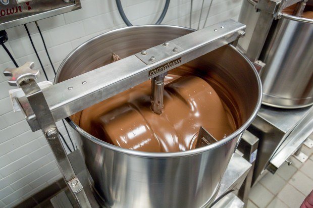 Chocolate production at Hexx in Las Vegas.