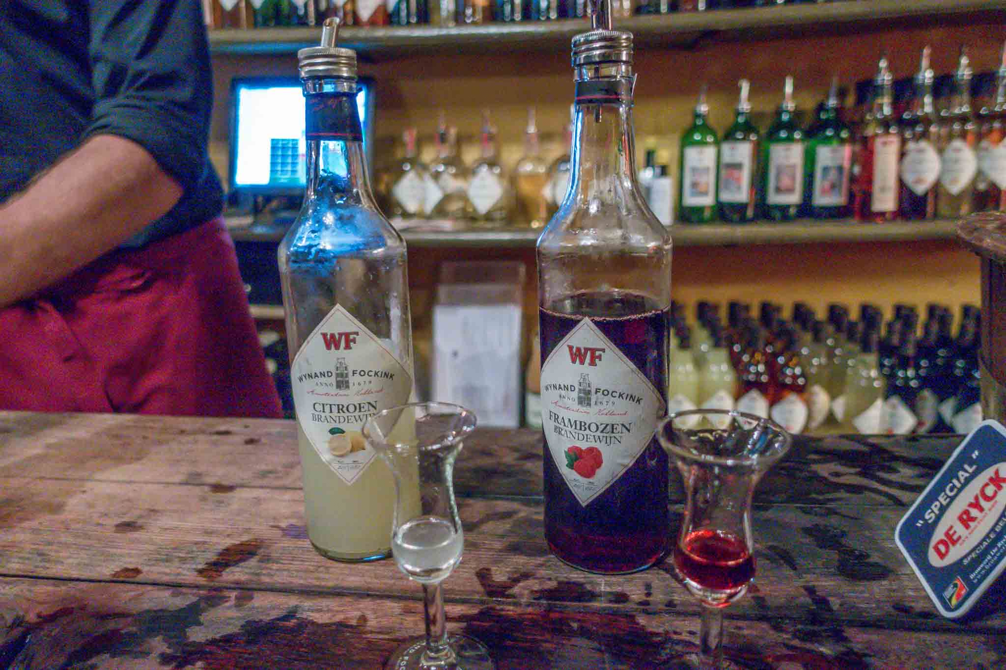 Trying one of the many kinds of liqueurs and genevers is one of the popular Amsterdam activities