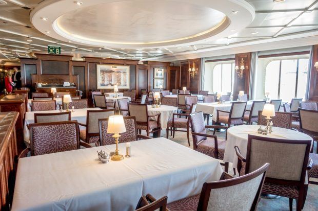 The Pacific Restaurant on Fathom's Adonia ship