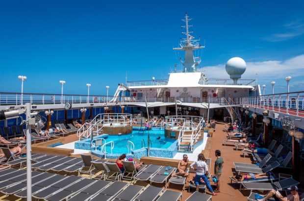 Culture and Comfort Aboard Fathom’s Adonia Cruise Ship The Lido deck on Fathom's Adonia cruise ship is the perfecct place to hang out on a sunny afternoon