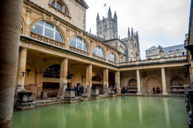 Seeing the Roman Baths in England, a UNESCO World Heritage Site, is one of the top things to do in Bath UK
