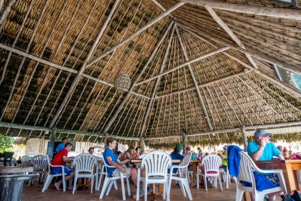 The Lol-Ha restaurant on Akumal beach.