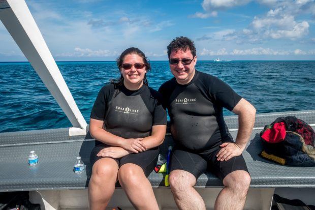 On the Dive with Martin boat in Cozumel.