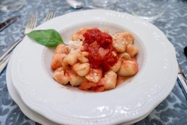 This great gnocchi was one of the finished products of our cooking class in Rome, Cooking with Nonna from Eating Italy