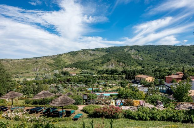 Heaven on the Hillside — A Perfect Spa Day in Italy The beautiful view of Villaggio della Salute Piu, a spa and aquapark in Emilia-Romagna, Italy