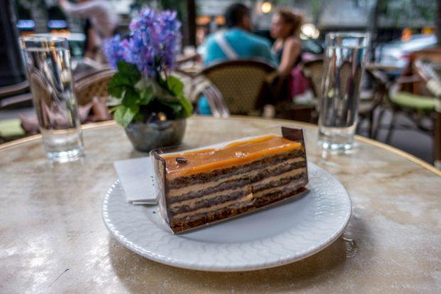 Opera cake is a traditional dessert in Budapest