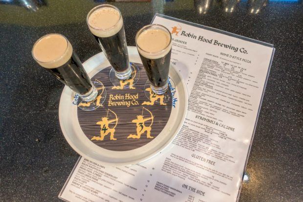 Suds and sports is the order of the day at Robin Hood Brewing Company in Bellefonte, Pennsylvania
