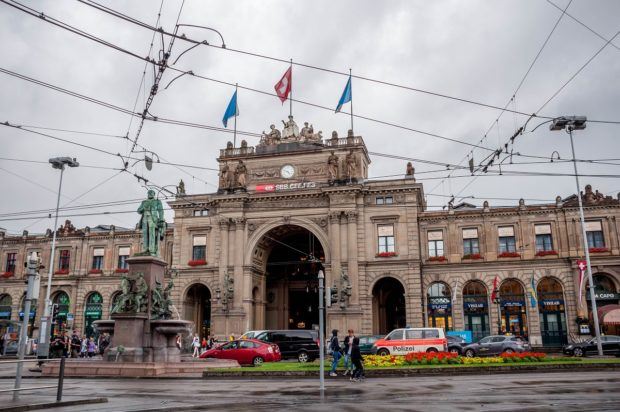 The Zurich Hauptbahnhof is one of the busiest train stations in the world and is the starting point for a Zurich walking tour.