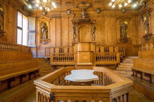 A visit to the University of Bologna's Anatomical Theater is one of the more unusual things to do in Bologna, Italy