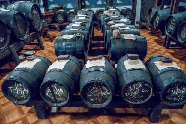 Balsamic vinegar ages like fine wine in Modena, Italy