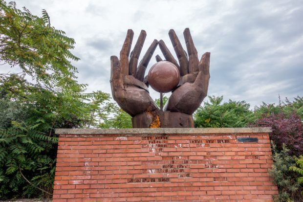 Workers' monument at Memento Park in Budapest
