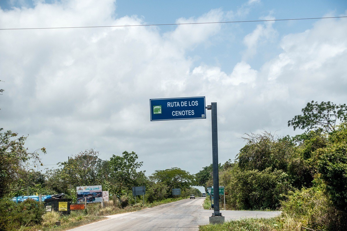 The Ruta de los Cenotes tourist trail on the Riviera Maya.