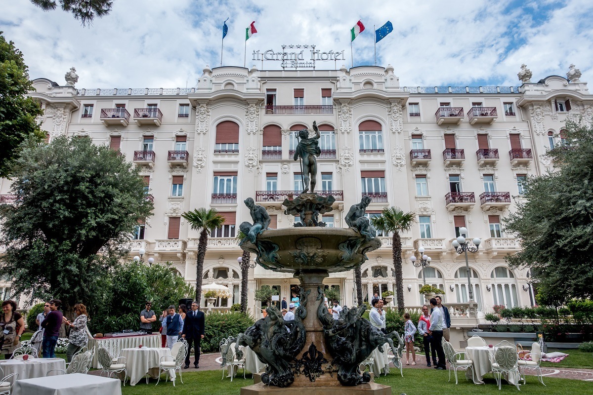 The Grand Hotel in Rimini is a great brunch option in Emilia Romagna, Italy