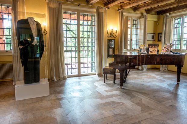 Pavarotti's house in Modena, Italy, is filled with memorabilia from his career