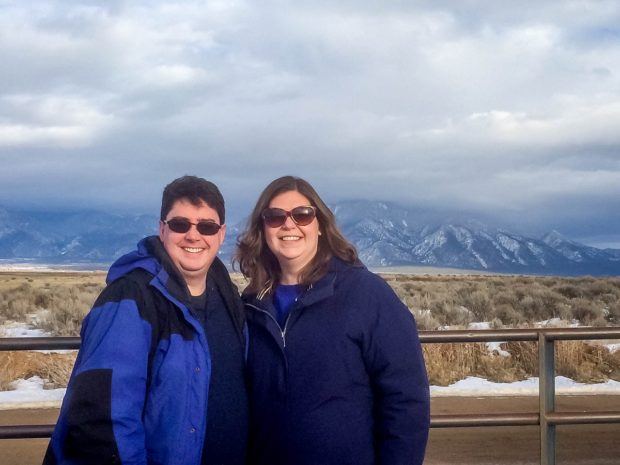 Visiting Taos in 2015 with my best travel item: my blue jacket.
