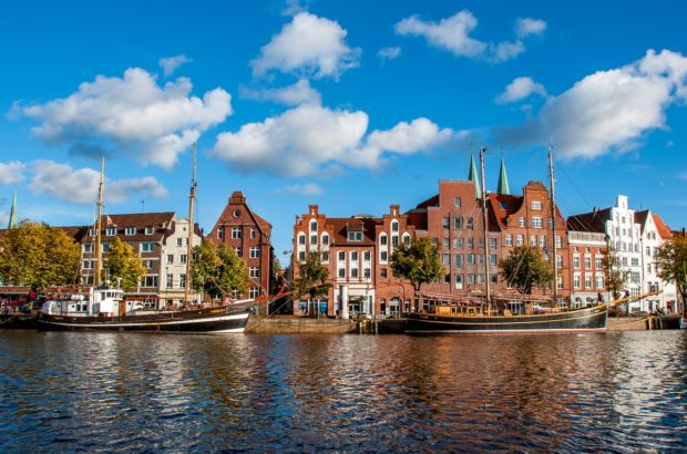 36 Hours in Lubeck, Germany The Hanseatic city of Lubeck, Germany, is full of fun things to do an beautiful views -- like this one along the Trave River