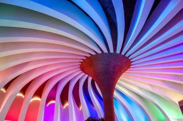 Defy Your Senses at Xenses Park in Riviera Maya, Mexico The multi-colored pinwheel greets you at Xenses Park in Riviera Maya