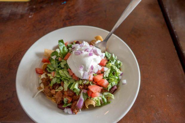 Frito pie, a popular dish in the Southwest, is one of the best things to eat in Santa Fe