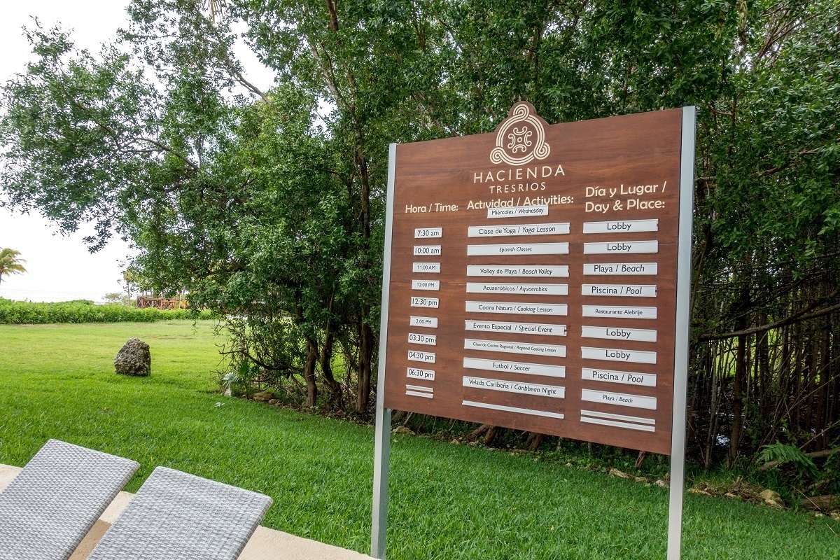 Schedule of daily activities