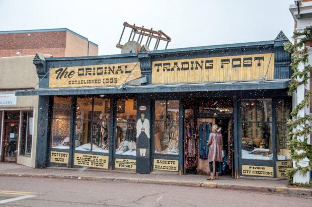 One of the shops on the Plaza in Santa Fe