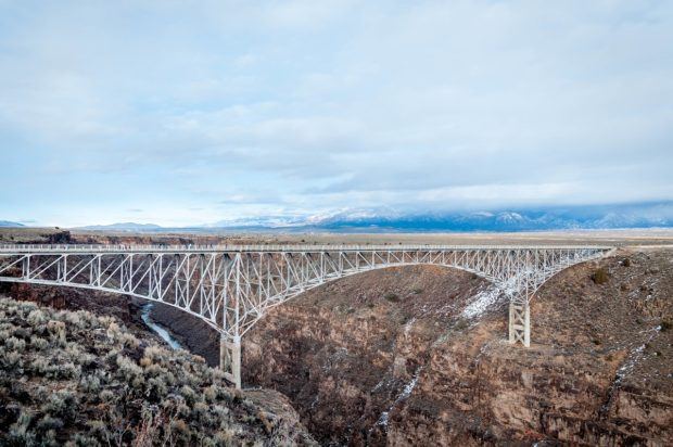 Crossing the Rio Grande Gorge Bridge in Taos, New Mexico