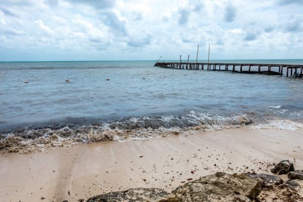 The beach at Hacienda Tres Rios on the Mayan Riviera.