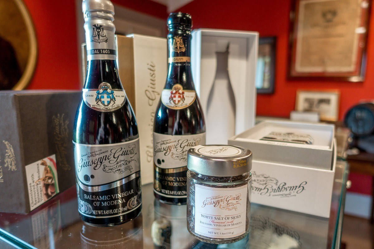 Bottle of balsamic vinegar of Modena, Italy
