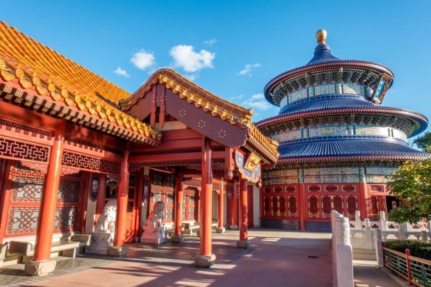 The China pavilion is a delicious stop on an eating and drinking tour around Epcot