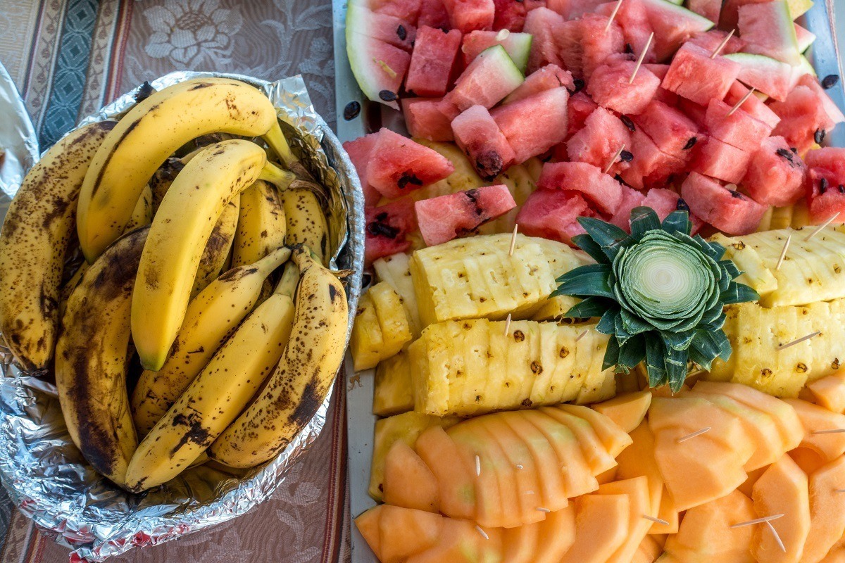 Some of the amazing fruit available on our Saona Island tour