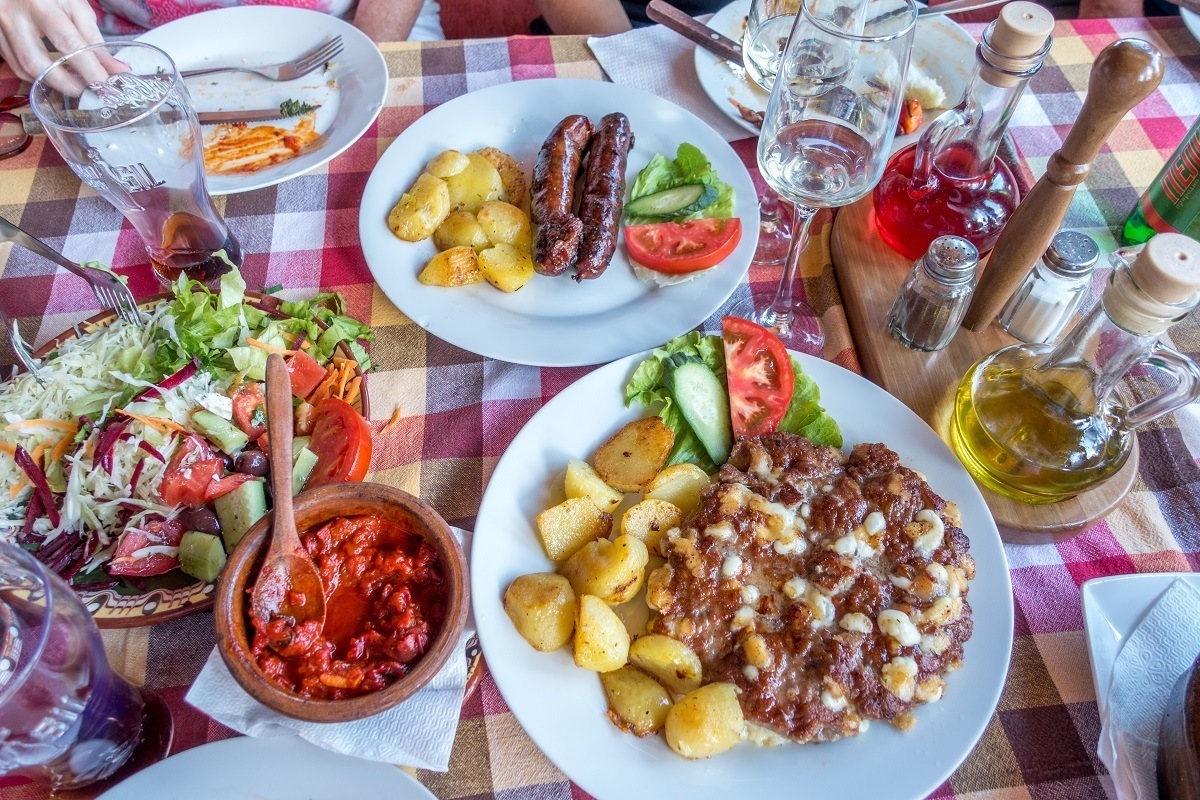 Definitely try the delicious local food on a trip to Macedonia