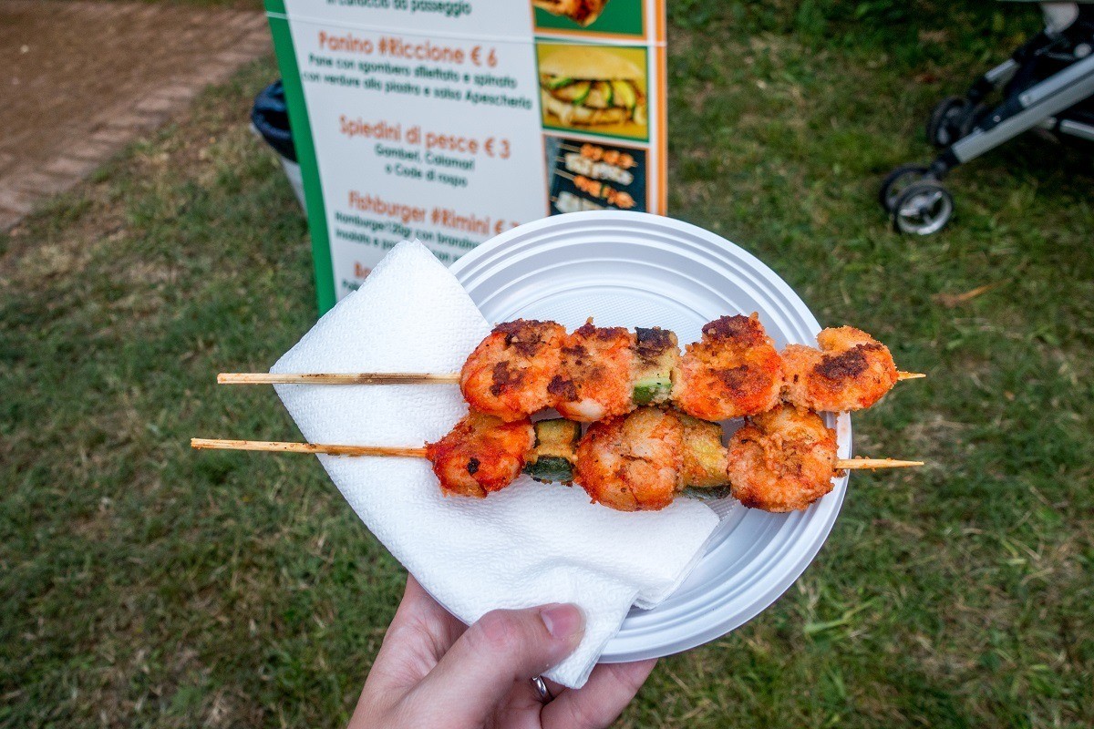 Shrimp skewers