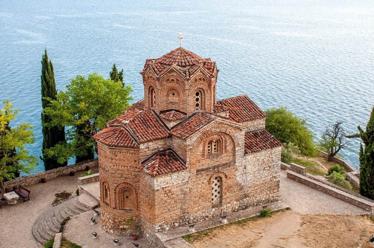 A visit to the monastery of St. John of Kaneo is one of the most picturesque things to do in Macedonia
