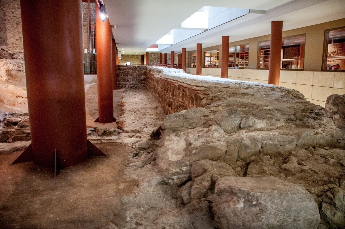 The original Toledo fortifications inside the Spanish National Military Museum (Museo del Ejercito)