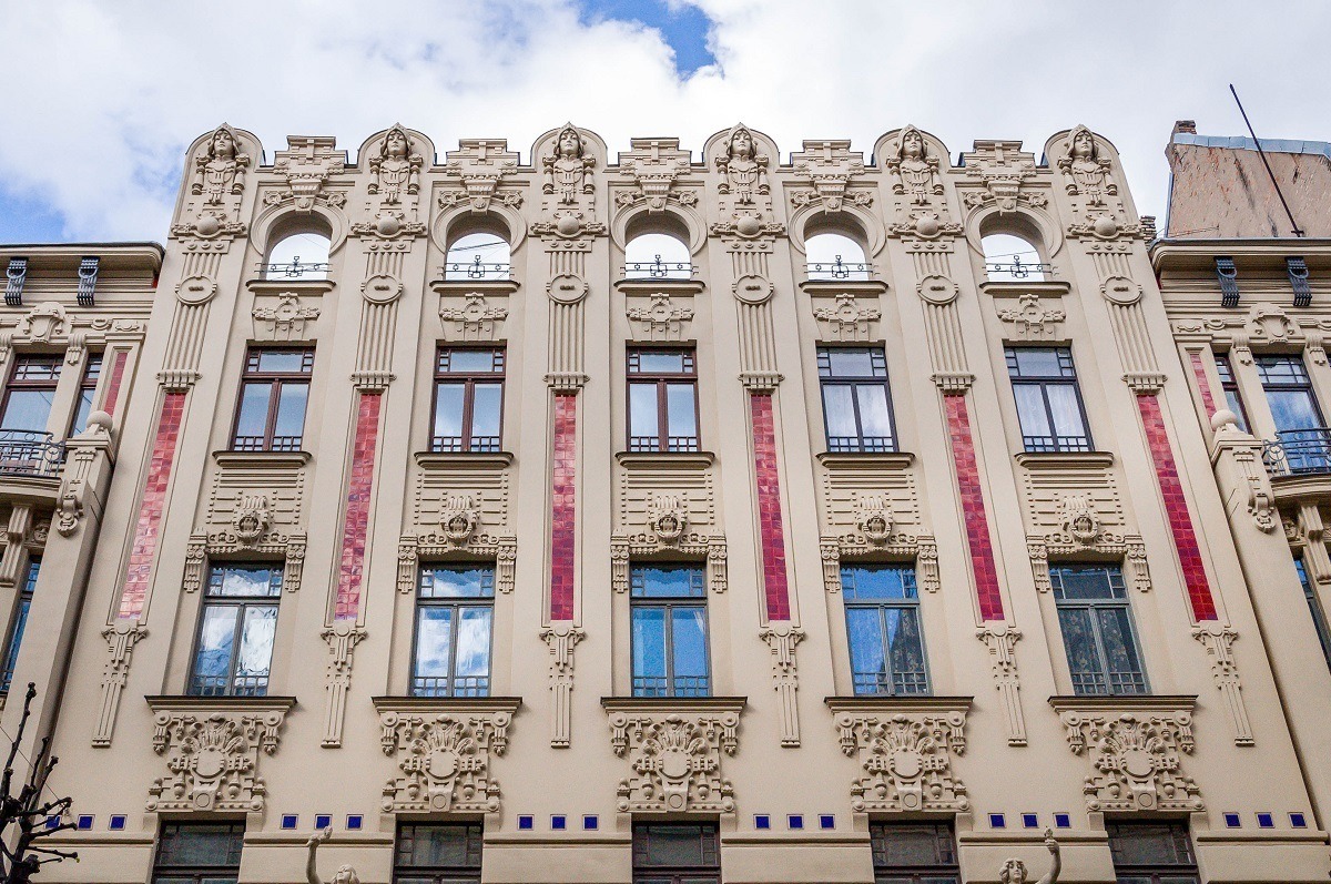 Riga's Art Nouveau architecture is one reason the city was named a UNESCO site