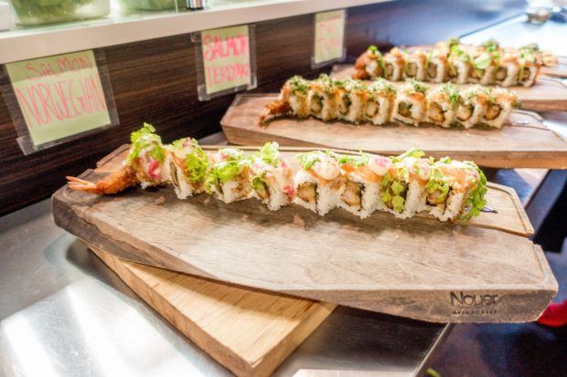 Sushi is one of the many offerings at Copenhagen Street Food