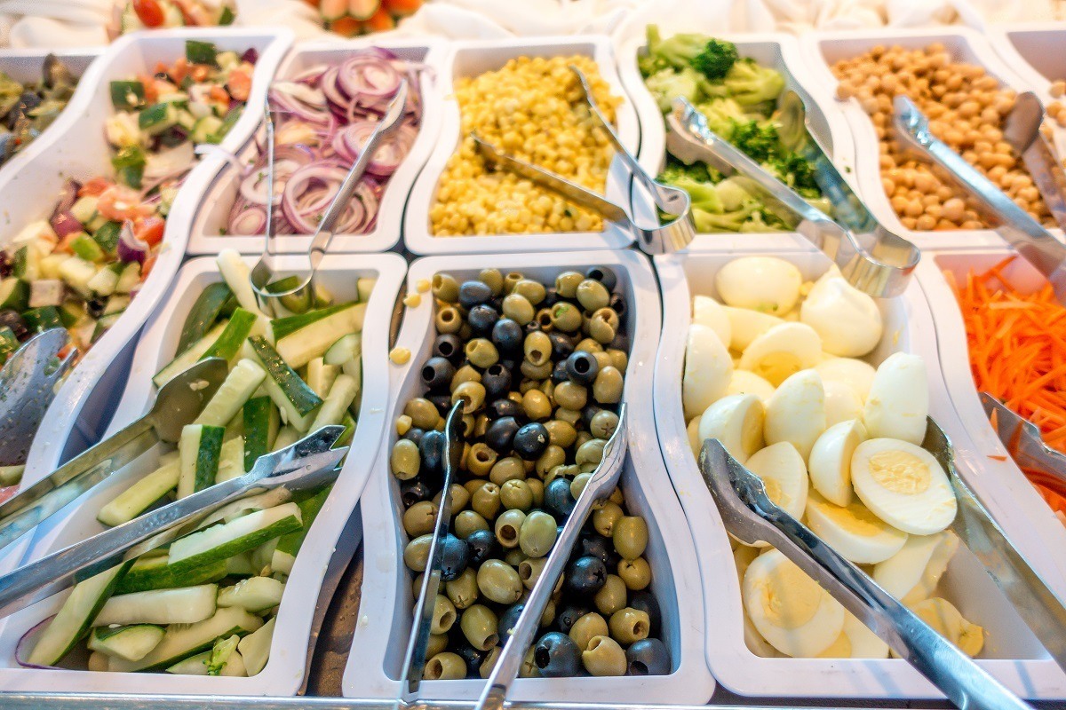 Salad bar ingredients
