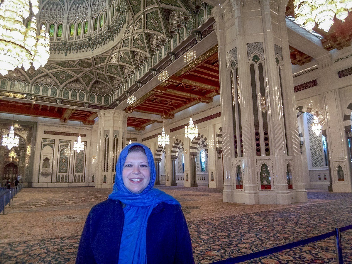 Sultan Qaboos Grand Mosque in Muscat, Oman