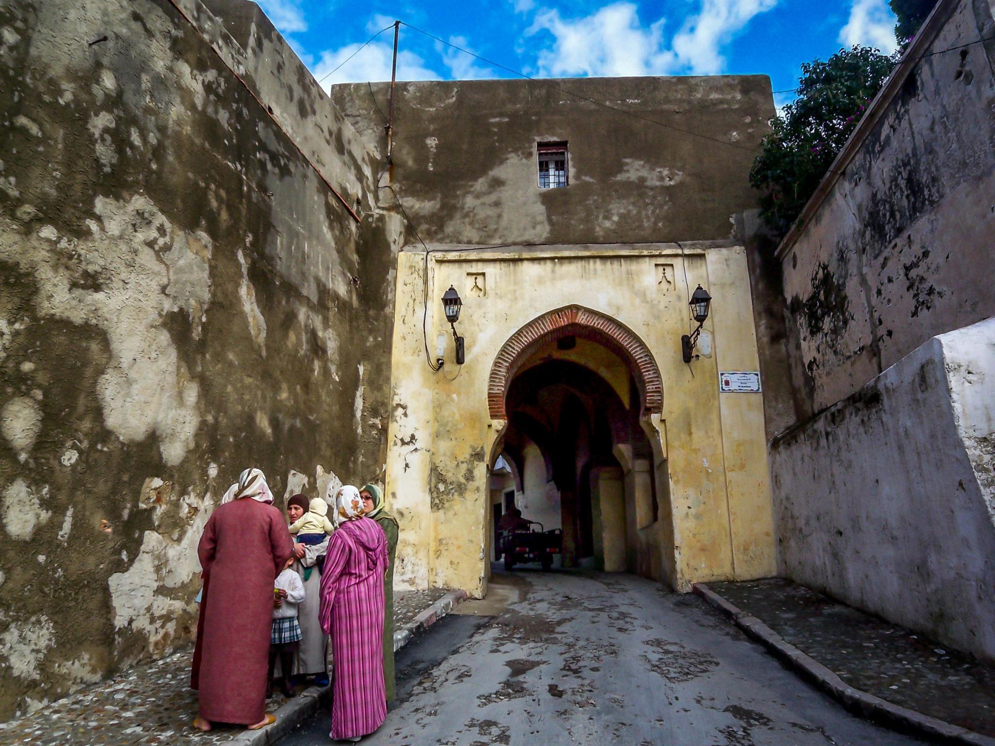 Woman and children in Tangier, Morocco