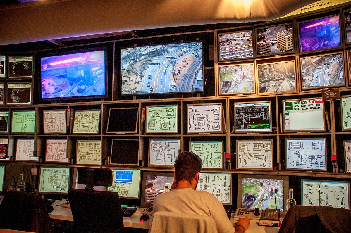 The computer control room