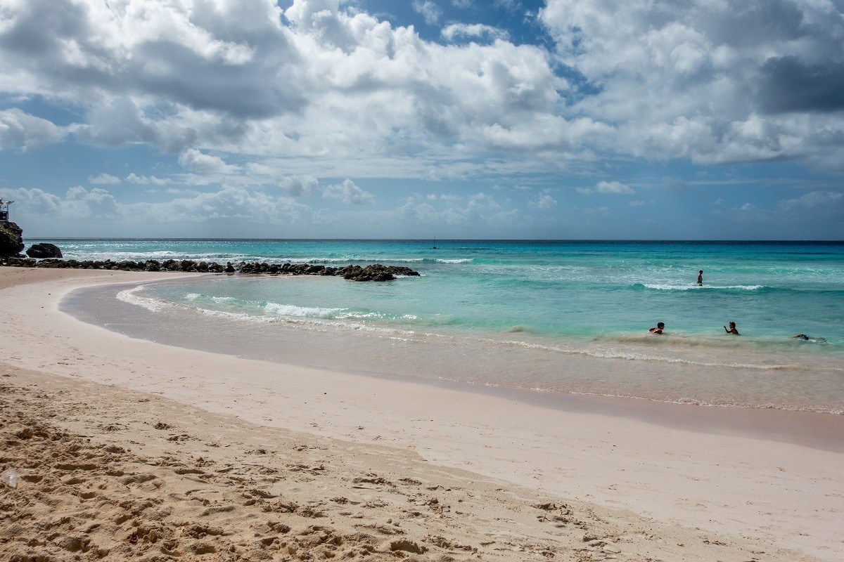The view from the Tiki Bar on Rockley Beach in Barbados