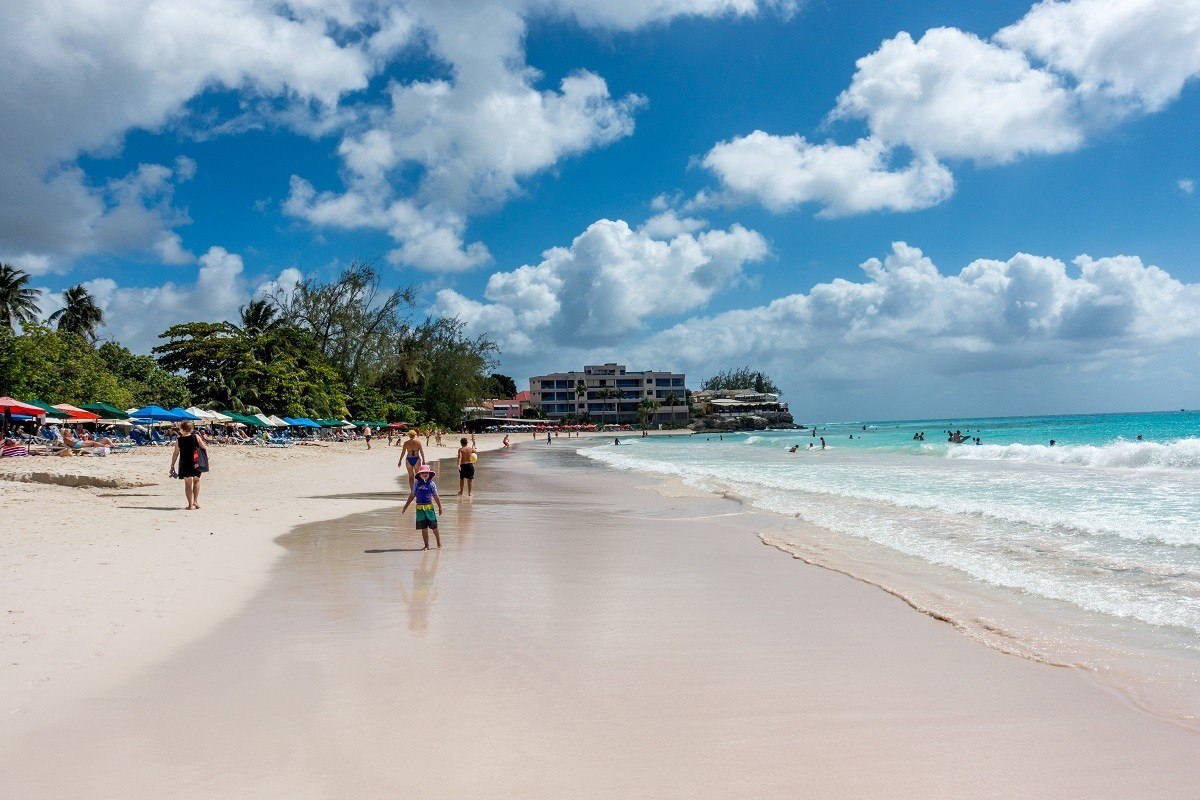 People walking on the beach