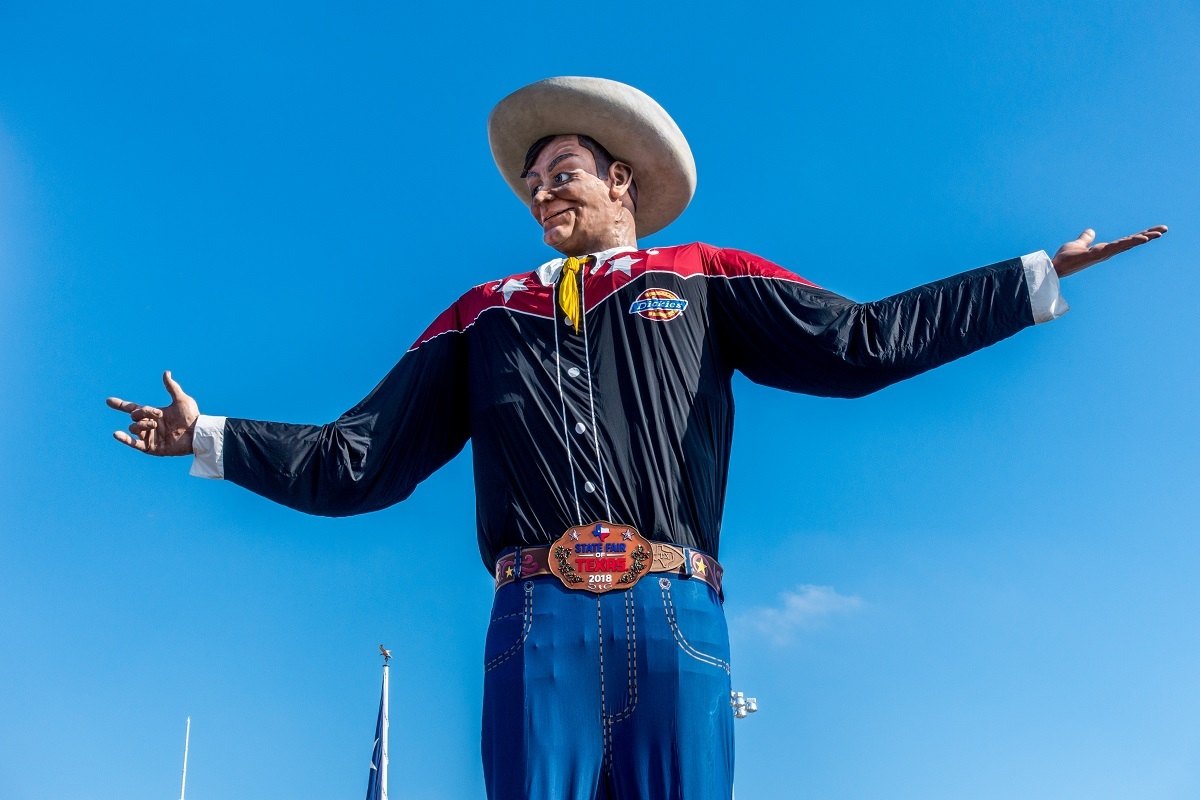 Big Tex. Going to the Texas State Fair is one of the most fun things in Texas