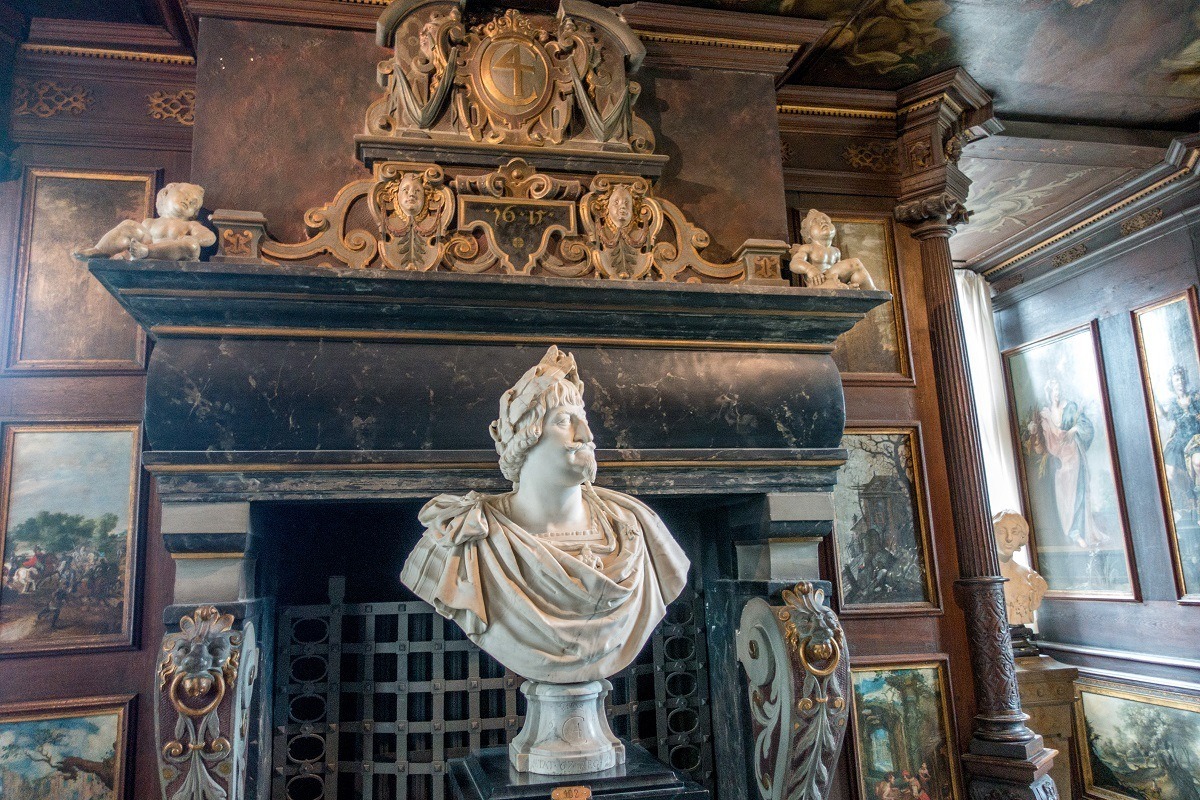 Bust of Christian IV in the Winter Room at Rosenborg Castle