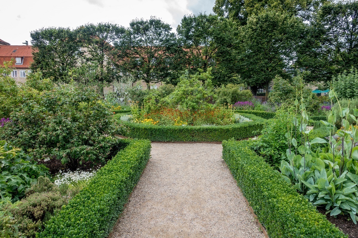 King's garden at Rosenborg Castle in Denmark