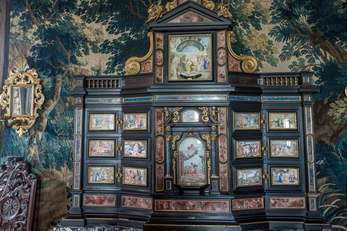 Inlaid cabinet in Rosenborg Castle