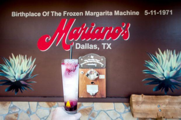 Trying the original frozen margarita at Mariano's Hacienda is one of the fun things in Dallas TX