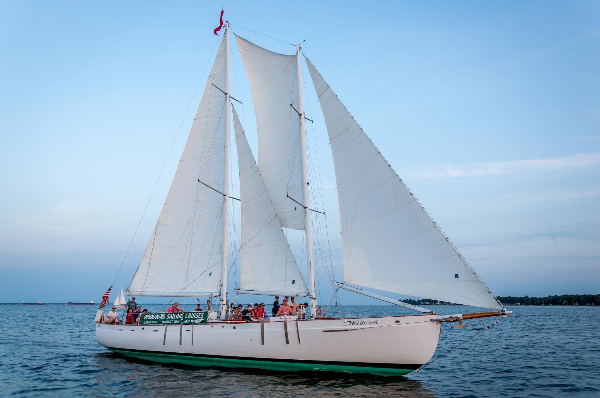 Sailing on the Schooner Woodwind is one of the best ways to explore the water around Annapolis, Maryland. It's a highlight of Annapolis sightseeing.