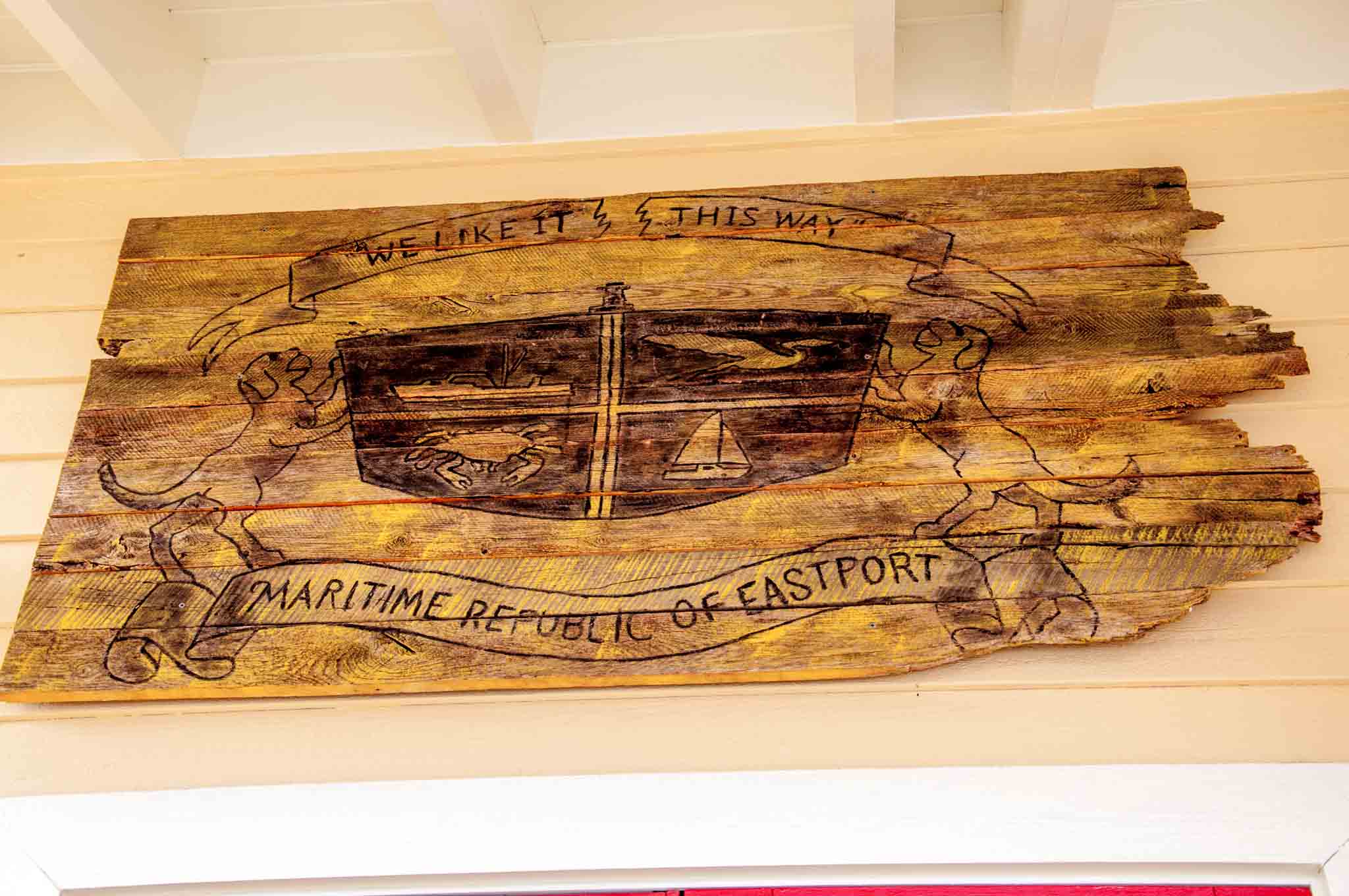 The Eastport flag in Annapolis, Maryland. A visit to lovely, quirky Eastport is one of the Annapolis MD things to do