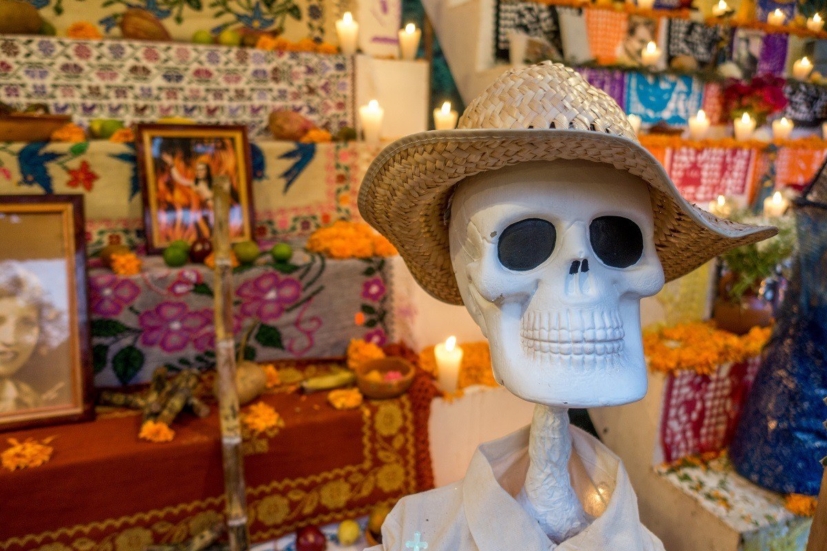 Altar for Day of the Dead at Xcaret in Mexico